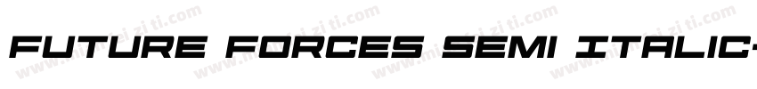 Future Forces Semi Italic字体转换